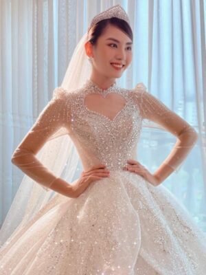 Hoa Hậu Huỳnh Nguyễn Mai Phương – Hóa nàng dâu yêu kiều trong BST của Bella Bridal